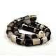 Natural Crystal and Agate Column Bead Strands G-E247-07-12mm-3