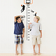 Sticker mural tableau de croissance en hauteur en pvc DIY-WH0232-020-7
