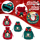 CRASPIRE 4Pcs 4 Styles Christmas Velvet Candy Apple Bags TP-CP0001-05A-4