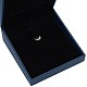 Кв кожаный браслет & браслет подарочные коробки с черным бархатом LBOX-D009-05B-4
