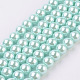 Brins de perles de verre écologiques X-HY-A008-8mm-RB034-1
