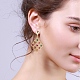 Boucles d'oreilles et boucles d'oreilles pendantes en alliage sunnyclue EJEW-SC0001-04MG-7