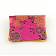 長方形布ジップポーチ  バッグ  財布  ミックスカラー  10x12cm ABAG-R009-10x12-3