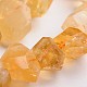 Facettes Nuggets citrine naturelle brins de perles de pierres précieuses G-J332-F11-1