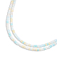 Chapelets de perles en verre peinte par pulvérisation opaque GLAA-N047-07-07-3