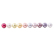 1 Box 8mm 200pcs Multicolor Glass Pearl Round Beads Tiny Satin Luster Loose Beads Assortment Mix Lot for Jewelry Making HY-PH0004-8mm-01-B-3