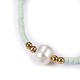Bracelets réglables de perles tressées avec cordon en nylon X-BJEW-P256-B07-4