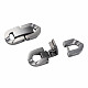 304 Stainless Steel Fold Over Clasps STAS-N087-48B-01P-3