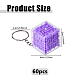 Llaveros de plástico pp&nbsp;KEYC-WH0056-004P-2