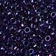 TOHOラウンドシードビーズ  日本製シードビーズ  （181)つの内側の色のabクリスタル/紫の裏地  15/0  1.5mm  穴：0.7mm  約3000個/10g X-SEED-TR15-0181-2