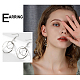 UNICRAFTALE about 40pcs 4 Styles Earring Findings 304 Stainless Steel Earring Hooks and Leverback Earring Findings Silver Ear Wire DIY Earring Kits for Women Jewelry Making STAS-UN0015-76S-6