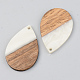 Colgantes de resina opaca y madera de nogal RESI-S389-037A-C04-2