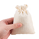 BENECREAT 25PCS Burlap Bags with Drawstring Gift Bags Jewelry Pouch for Wedding Party Treat and DIY Craft - 5.5 x 3.9 Inch ABAG-BC0001-05B-14x10-4
