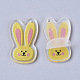 Acrylic Bunny Pendants OACR-S035-02A-3