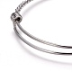 Adjustable Stainless Steel Expandable Bangle Making X-BJEW-F243-06P-2