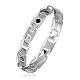 SHEGRACE Stainless Steel Panther Chain Watch Band Bracelets JB678A-1