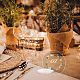 アクリルテーブルサインホルダー  空白の場所の番号記号  結婚式のための  飲食店  誕生日パーティーの装飾  フラットラウンド  透明  39.5x72.5x57mm DIY-WH0374-20A-4