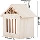 Unfertiges Insektenhaus aus Holz HJEW-WH0007-02-2