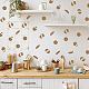 SUPERDANT Biscuit Wall Stickers 165PCS Cartoon Cookies Vinyl Waterproof DIY Food Wall Stickers Decorations for Kitchen Bakery Cookie Store Kids Room Wall Art DIY-WH0228-1051-4