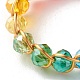Glass Beads Rings RJEW-TA00011-7