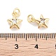 Подвеска из латуни с фианитами KK-P271-38A-01G-3
