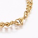 304 Stainless Steel Chain Anklets AJEW-I039-03G-3