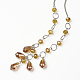 Collane con ciondoli di perle di vetro NJEW-JN01969-01-2