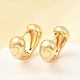 Латунные серьги обруча EJEW-F391-03G-2