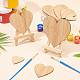 Деревянные доски olycraft в форме сердца для покраски AJEW-OC0001-94-5