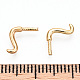 真鍮製Tピン  おばけ魔女のバロックパール作りに  猫の尻尾  ゴールドカラー  3x4mm BAPE-PW0001-03A-G-4