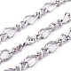 304 Stainless Steel Figaro Chains CHS-L001-138-0.8mm-3