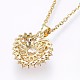 304 Stainless Steel Pendant Necklaces NJEW-H486-03G-2