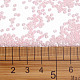12/0グレードの丸いガラスシードビーズ  セイロン  ピンク  2x1.5mm  穴：0.7mm  約48500個/ポンド SEED-N001-B-145-3