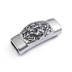 Retro 304 Stainless Steel Slide Charms/Slider Beads STAS-L243-017AS-1