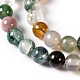 Rondes naturels indiens perles d'agate brins G-S122-6mm-2