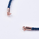 Плетеный браслет из хлопкового шнура MAK-I006-26-3