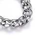 304 bordillos de acero inoxidable pulseras cadenas BJEW-E346-15P-2