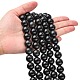 Natural Obsidian Beads Strands G-G099-14mm-24-4