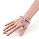 Polymer Clay Heishi Beads Stretch Charm Bracelets BJEW-JB05912-6