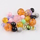 Perles de verre de formes mixtes, couleur mixte, 4~8.5mm, Trou: 1mm