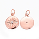 Charms in ottone ZIRC-L070-63RG-2