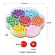 1050pcs 7 colores 6/0 colores opacos cuentas de semillas de vidrio SEED-CJ0001-19-2
