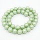 Round Shell Pearl Frosted Beads Strands BSHE-I002-12mm-21-2