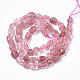 Chapelets de perles aux fraises en quartz naturel G-R465-36A-2
