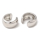 Rack Plating Brass Plain Band Cuff Earrings for Women EJEW-M222-07P-2
