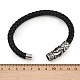 Плетеные браслеты из микрофибры для мужчин и женщин BJEW-H631-01AS-01-5