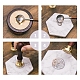 Brass Wax Seal Stamp AJEW-CP0002-04-D025-8
