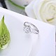 Adjustable 925 Sterling Silver Cubic Zirconia Finger Rings RJEW-BB20761-6-4