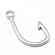201 Stainless Steel Hook Clasps STAS-T008-325-1