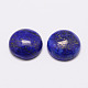 Teñido medio redondo / cúpula cabochons lapis lazuli G-K019-16mm-01-1